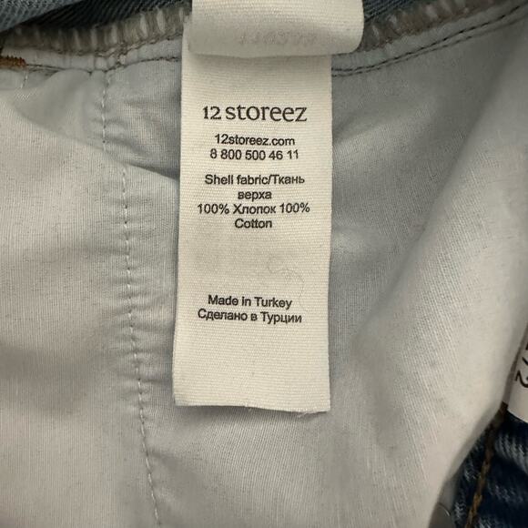 12 STOREEZ RAW-HEM STRAIGHT LEG JEANS - BLUE SIZE 30 - Picture 13 of 14